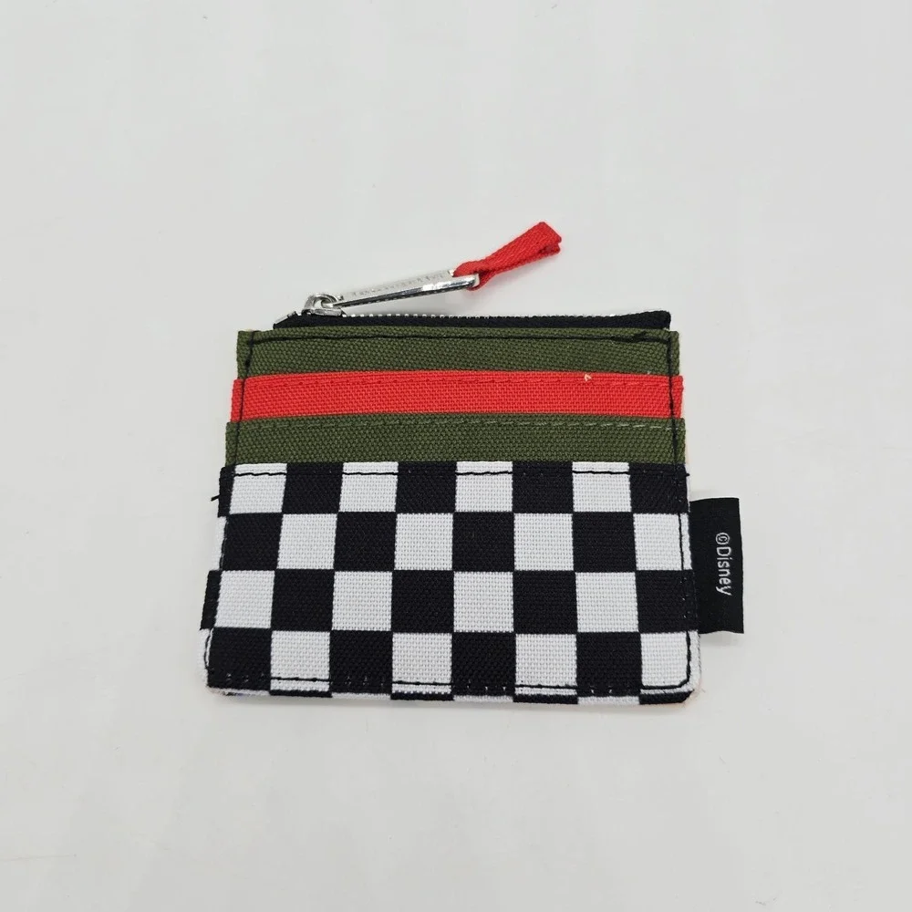 Loungefly Disney Mickey Donald Goofy Checkered Cardholder BoxLunch Exclusive